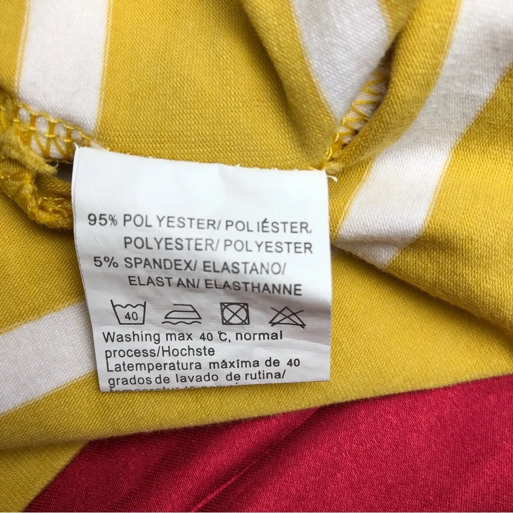 Feager Short Sleeve Stripe Knit Shift Dress - Picture 7 of 7